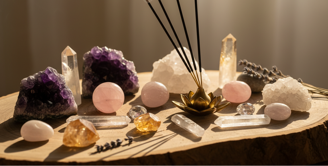 lithotherapy rocks encens 