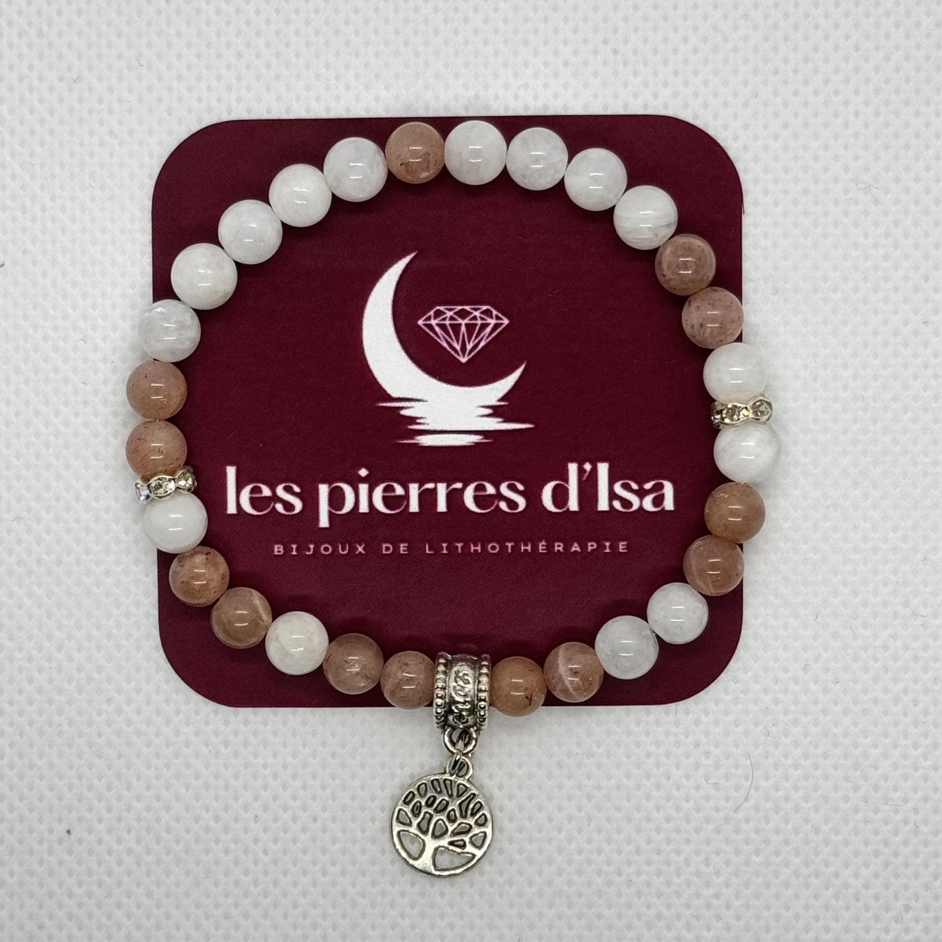 Bracelet Pierre du Soleil et Pierre de Lune
