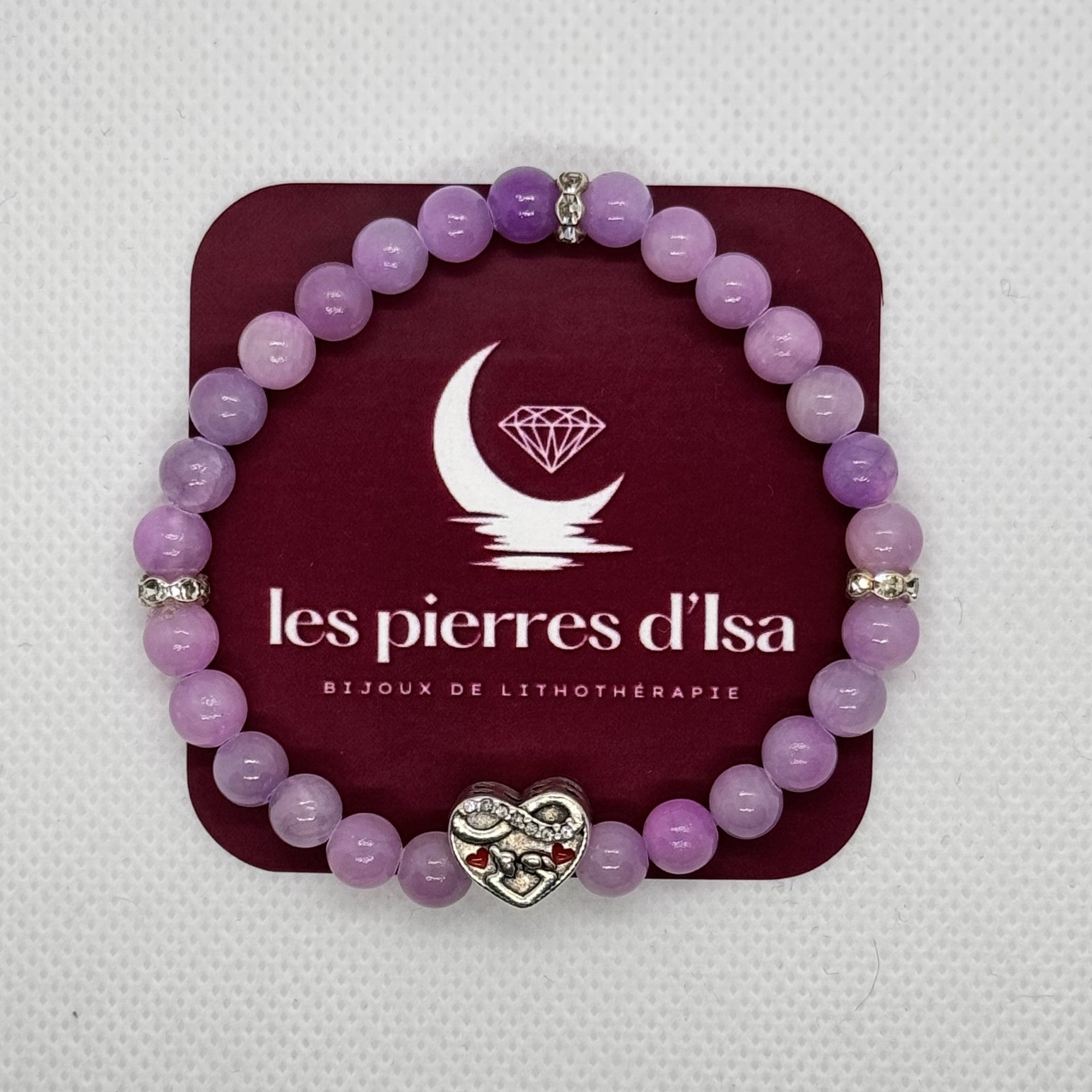 Bracelet Jade lilas "Infini"