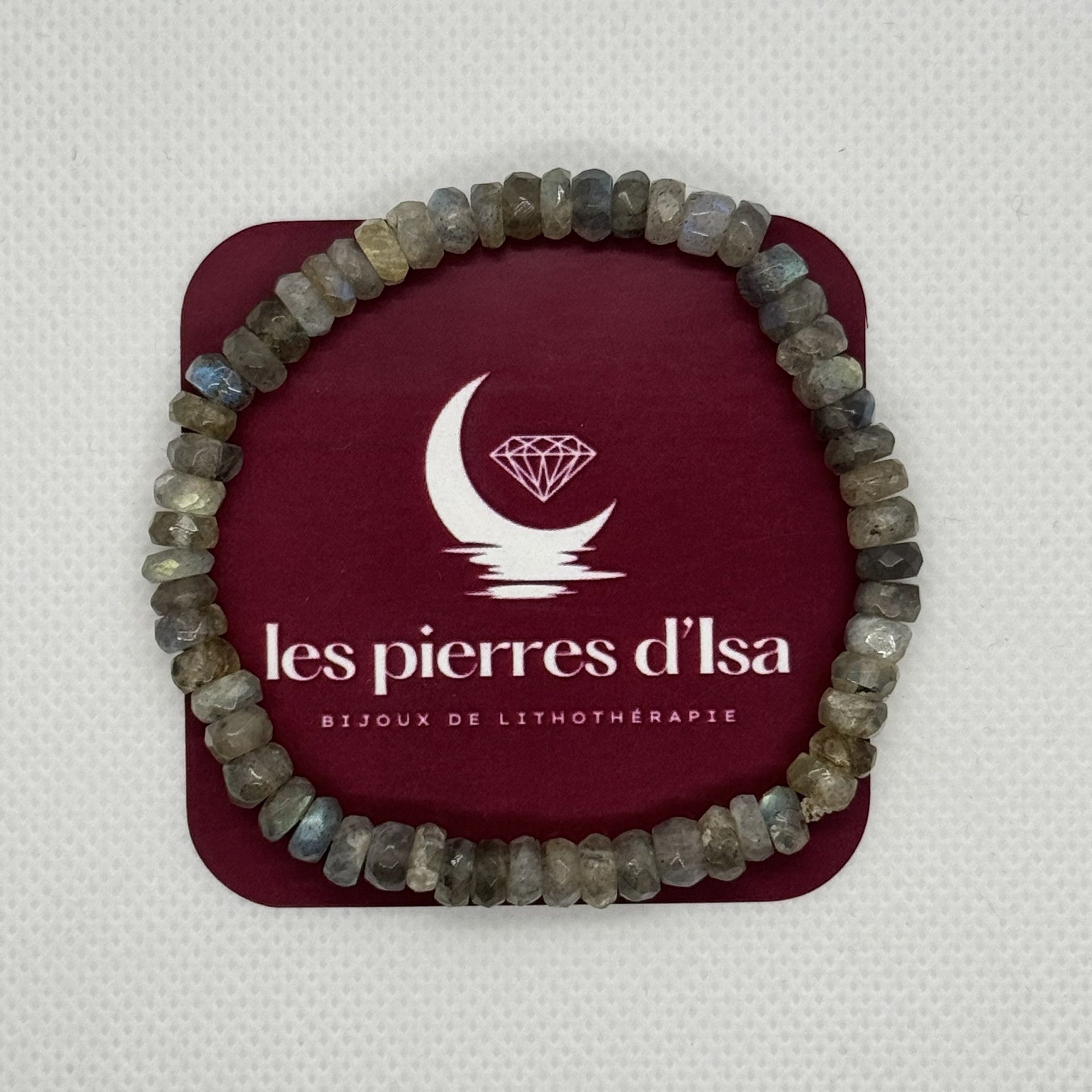 Bracelet Labradorite facetté