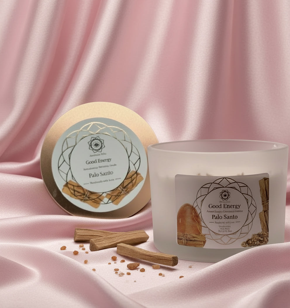 Bougie Palo Santo "Bonne énergie"