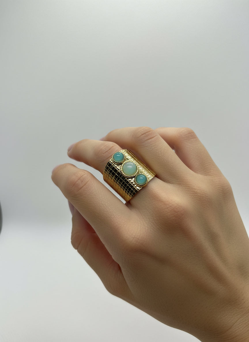 Bague Amazonite