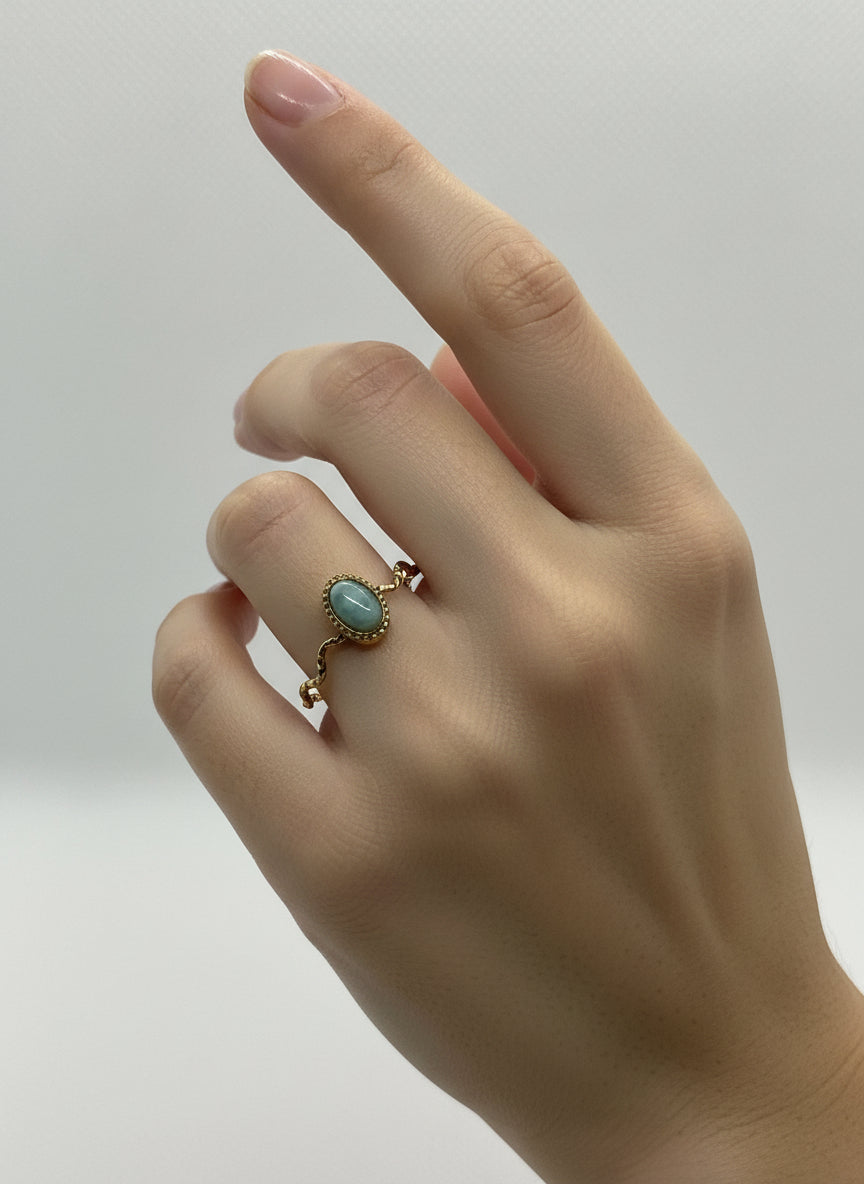 Bague Amazonite