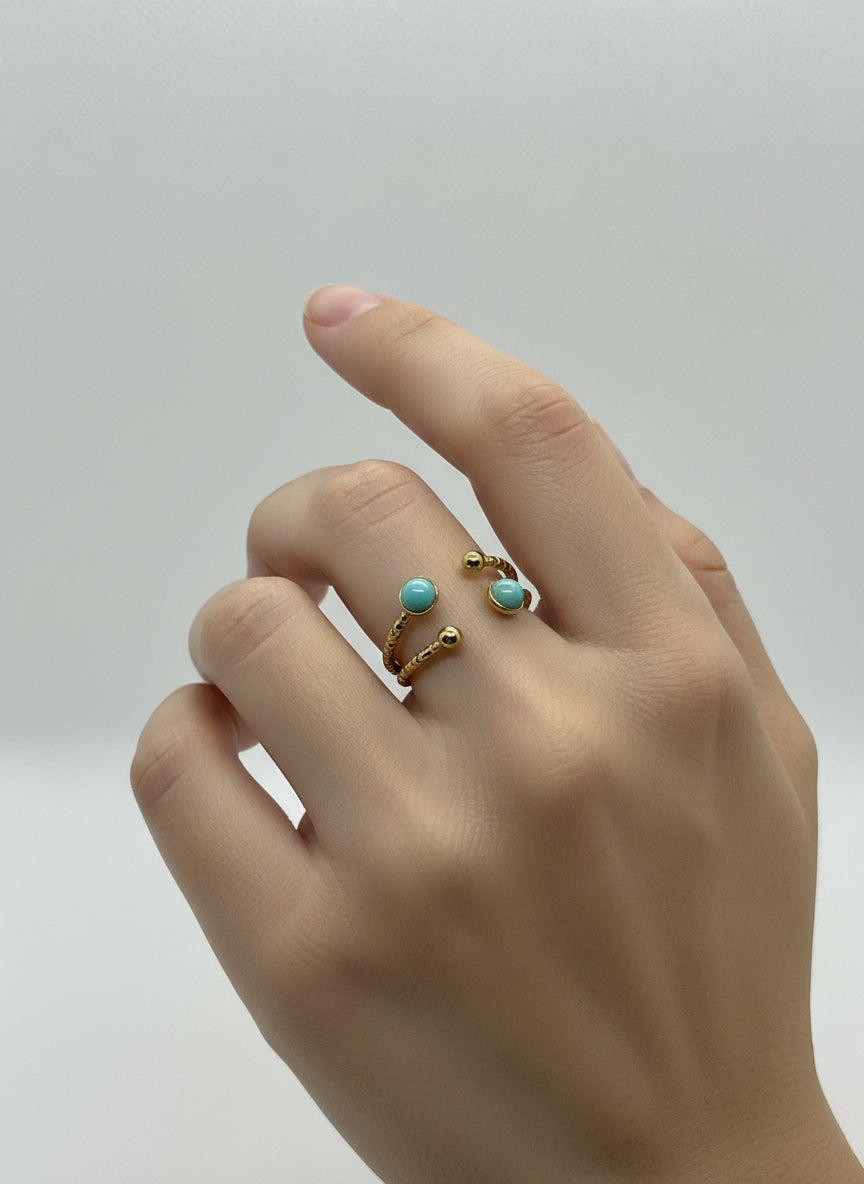 Bague Amazonite