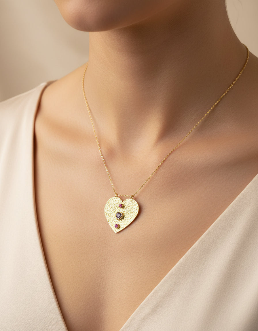 Collier "Cœur" Améthyste