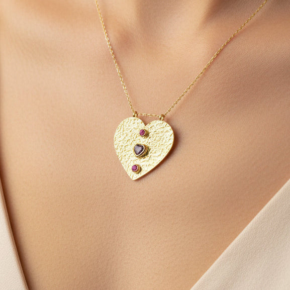 Collier "Cœur" Améthyste