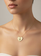 Collier "Coeur" Obsidienne Noire