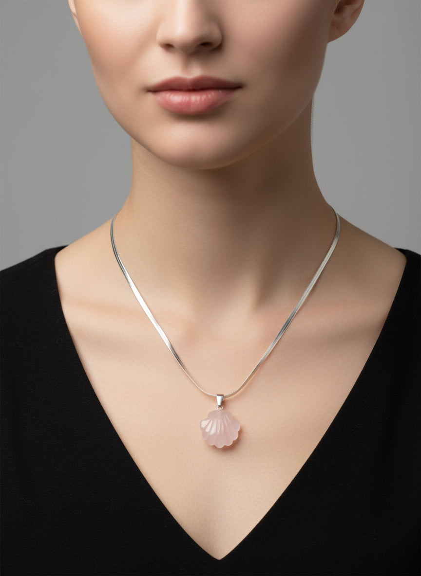 Collier Quartz Rose