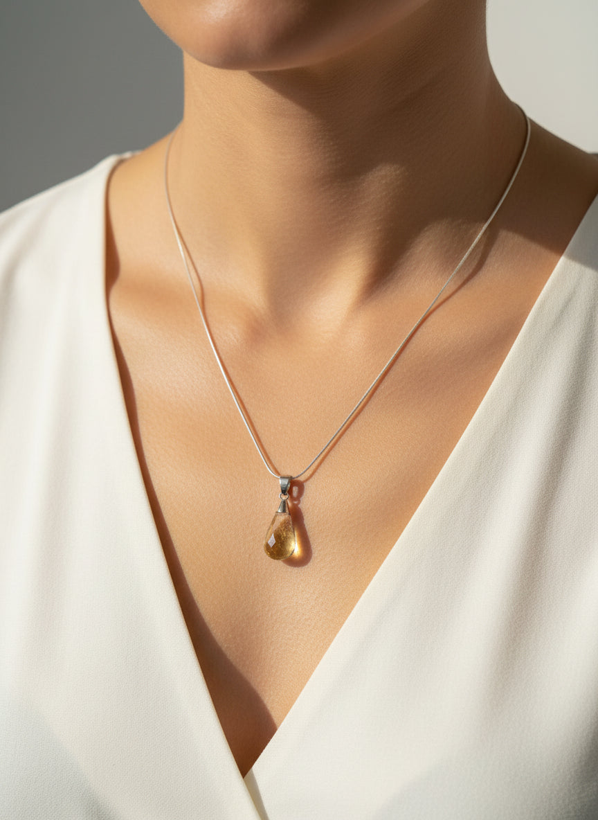 Collier en Citrine