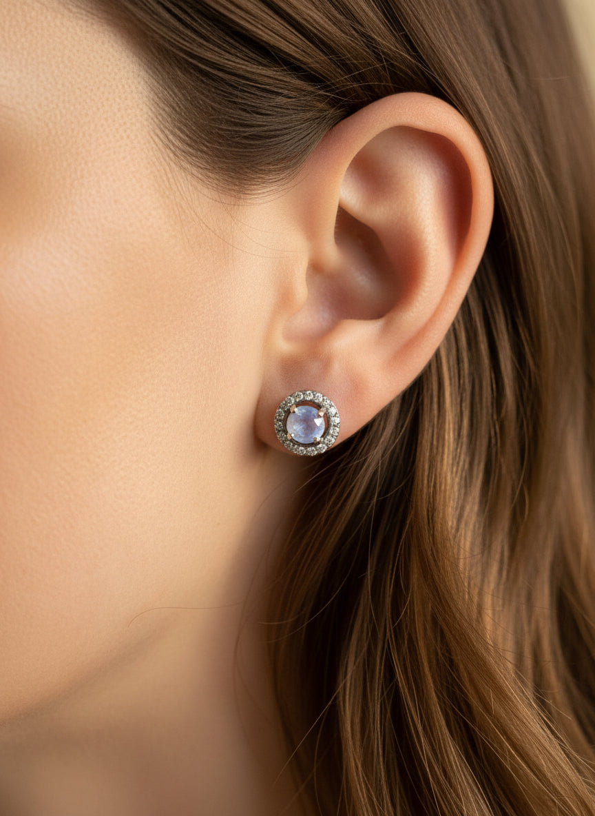 Boucles d'oreilles Pierre de Lune